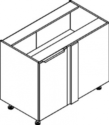 Шкаф напольный угловой с полкой MOCC 1082.1P