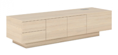 Тумба приставная удлиненная 2000 с двумя ящиками и дверьми левая JR212SX