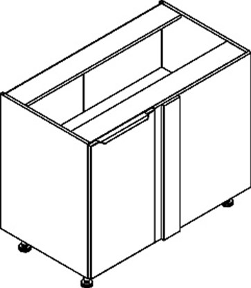 Шкаф напольный угловой с полкой MOCC 1082.1P