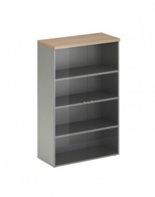 Шкаф 140 с алюм.стеклянными дверями FLS323