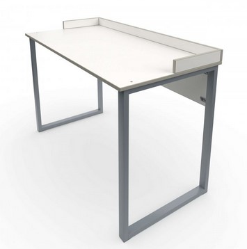 Стол ученический лабораторный с бортиками на прямоугольной трубе "Формат"