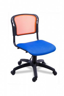 Кресло офисное ИЗО со спинкой в сетке на крестовине