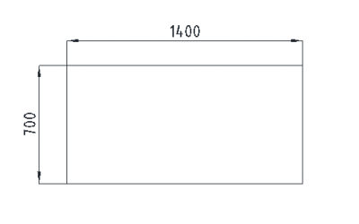 Столешница стола "прямого" V-1.1.1С