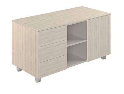 Тумба мобильная 3-х секционная NZ-0203.YN.YN