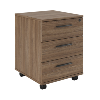 Тумба подкатная с 3 ящиками, древесный AST339303