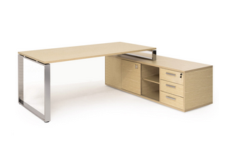 Стол на оп.тумбе L189 хром