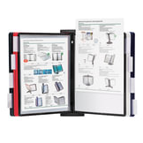 Демосистема настенная с 10 цветными панелями А4, черная, BRAUBERG "SOLID", 236721