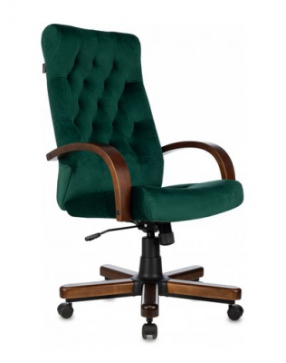 Кресло руководителя Бюрократ T-9928 WALNUT