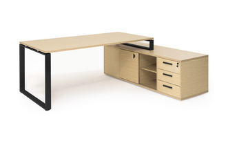 Стол на оп.тумбе L229 черн