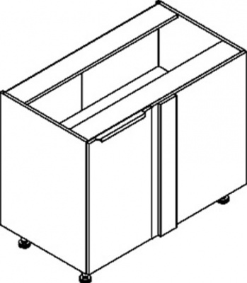 Шкаф напольный угловой с полкой MOCC 1082.1