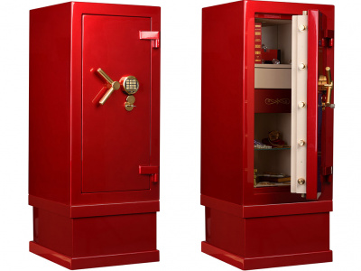 Сейф Valberg Gold Рубеж 99.EL (красный)