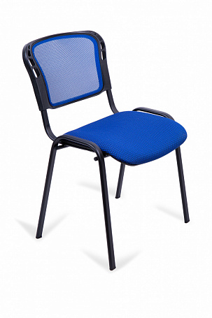 Стул для посетителей ИЗО черный каркас с сеткой