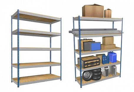 Металлические Стеллажи на зацепах SB