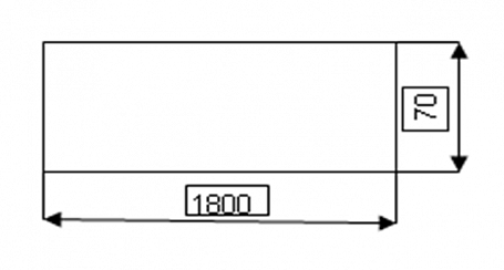Столешница стола "прямого" V-1.11.1С