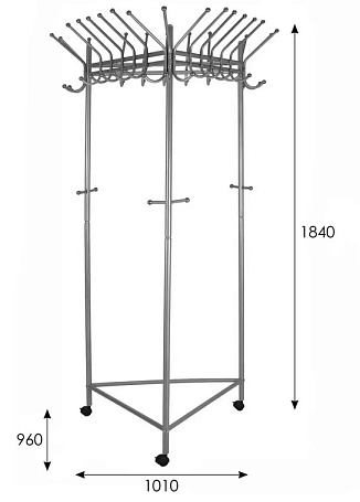 Вешалка на колесах Пико 21