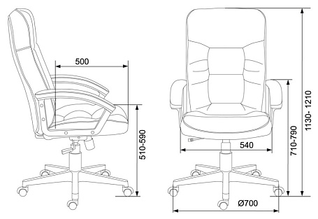 Кресло руководителя Бюрократ T-9908 AXSN Black
