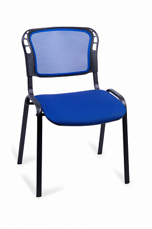 Стул для посетителей ИЗО черный каркас с сеткой
