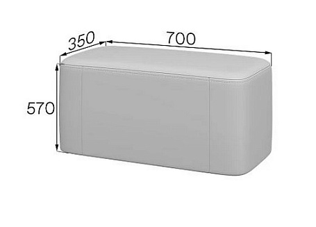 Пуф 90* высокий Смарт СМ-П90В