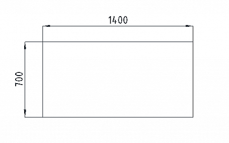 Столешница стола "прямого" V-1.1.1С